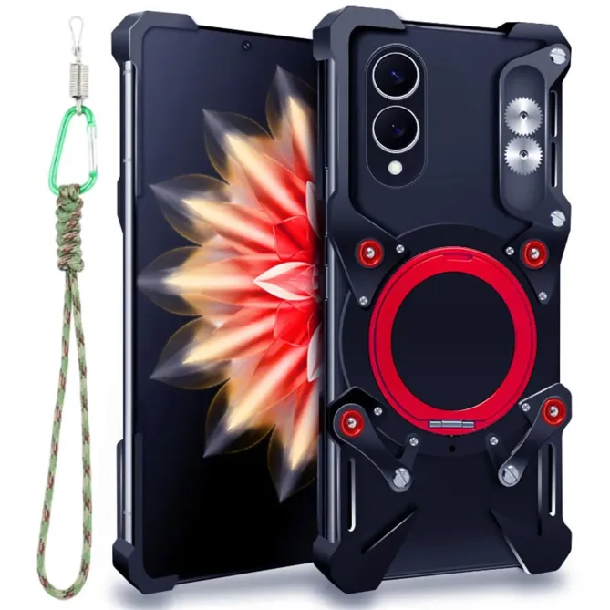 Coque Samsung Galaxy S25 Edge Bumper Résistant avec Anneau