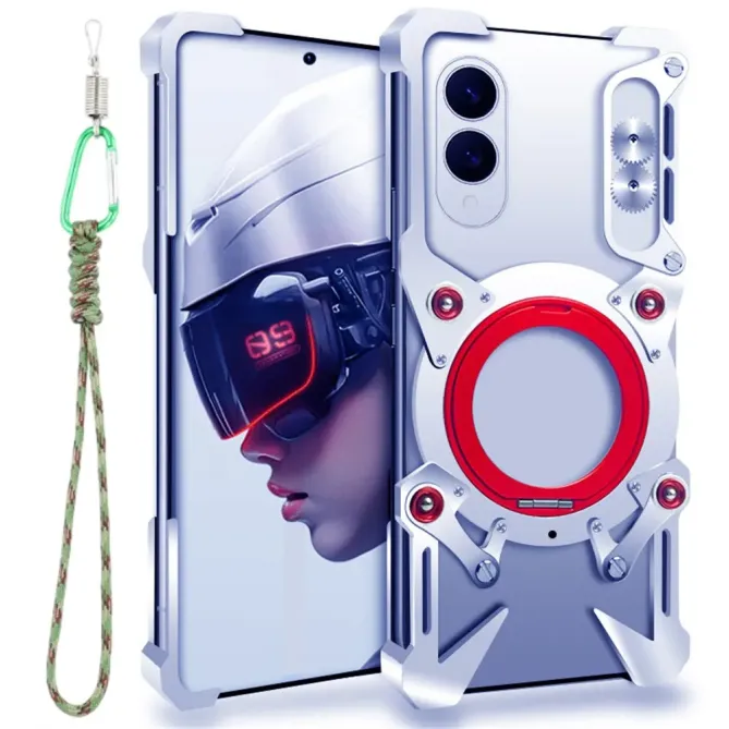 Coque Samsung Galaxy S25 Edge Bumper Résistant avec Anneau