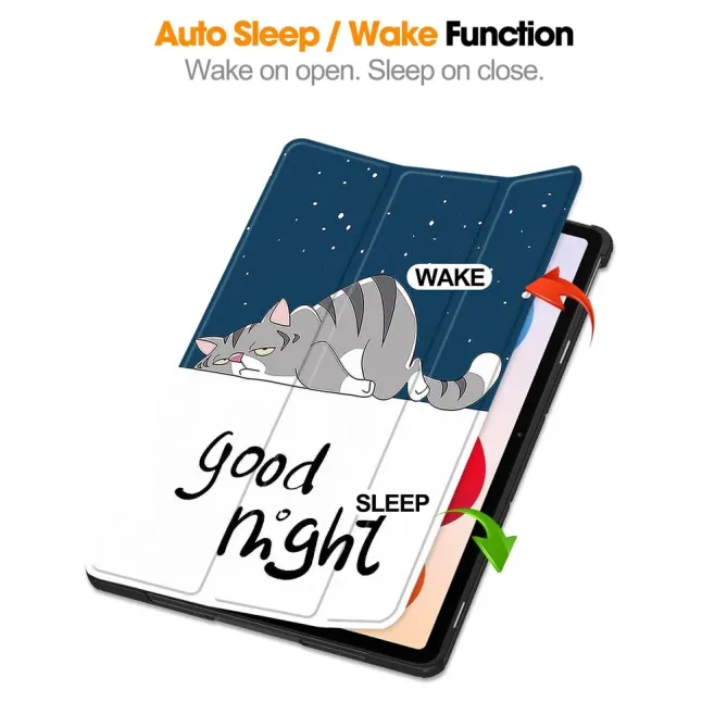 Housse Xiaomi Poco Pad M1 / Redmi Pad 2 Pro Chat Sommeil