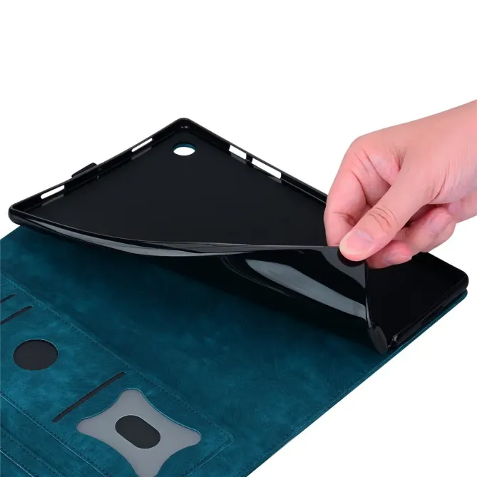 Housse Xiaomi Redmi Pad 2 Pro Fleurs et Chat avec Porte-stylet