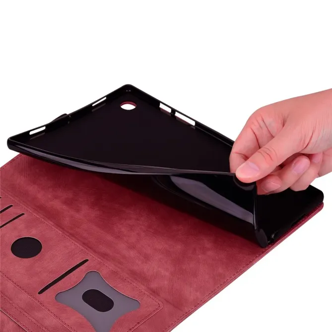 Housse Xiaomi Redmi Pad 2 Pro Fleurs et Chat avec Porte-stylet