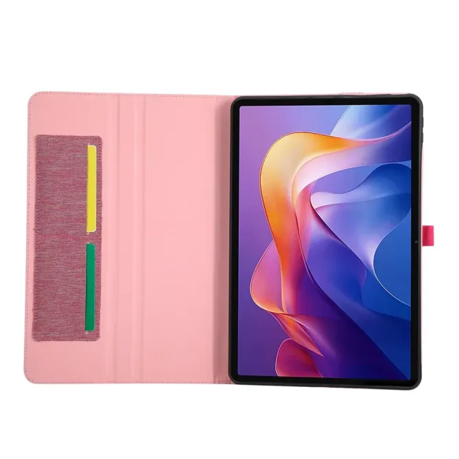 Housse Xiaomi Redmi Pad 2 Pro Texture Tissu avec Porte-stylet