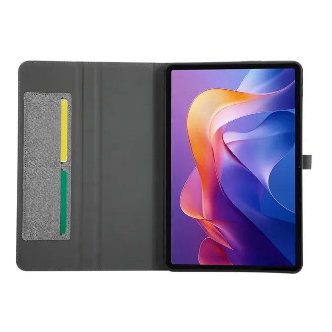Housse Xiaomi Redmi Pad 2 Pro Texture Tissu avec Porte-stylet