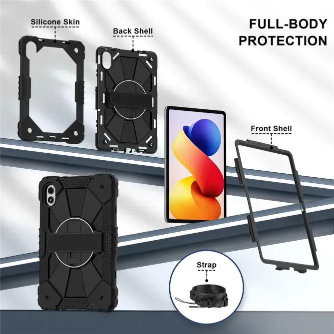 Coque Xiaomi Redmi Pad 2 Pro Antichoc avec Poignée et Bandoulière