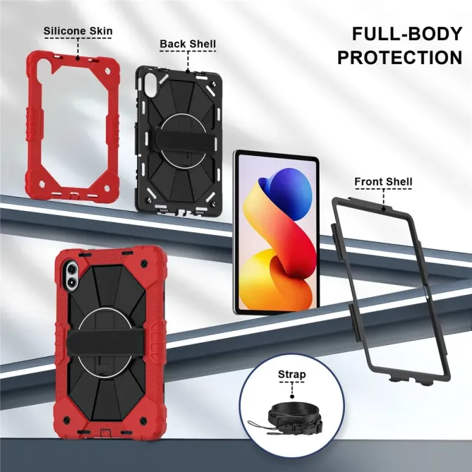 Coque Xiaomi Redmi Pad 2 Pro Antichoc avec Poignée et Bandoulière