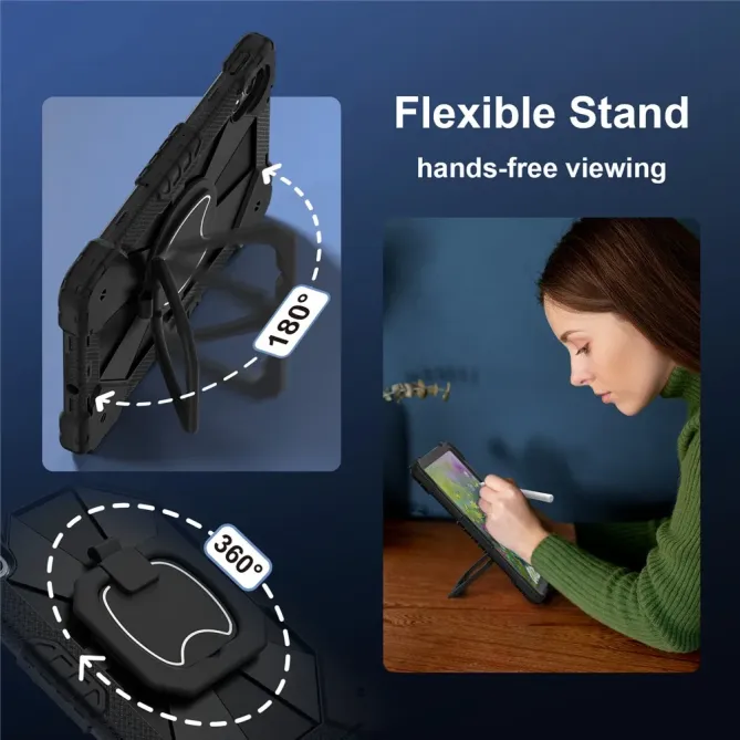 Coque Xiaomi Redmi Pad 2 Pro Renforcée avec Support Rotatif et Bandoul