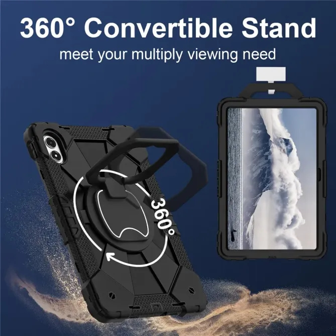 Coque Xiaomi Redmi Pad 2 Pro Renforcée avec Support Rotatif et Bandoul