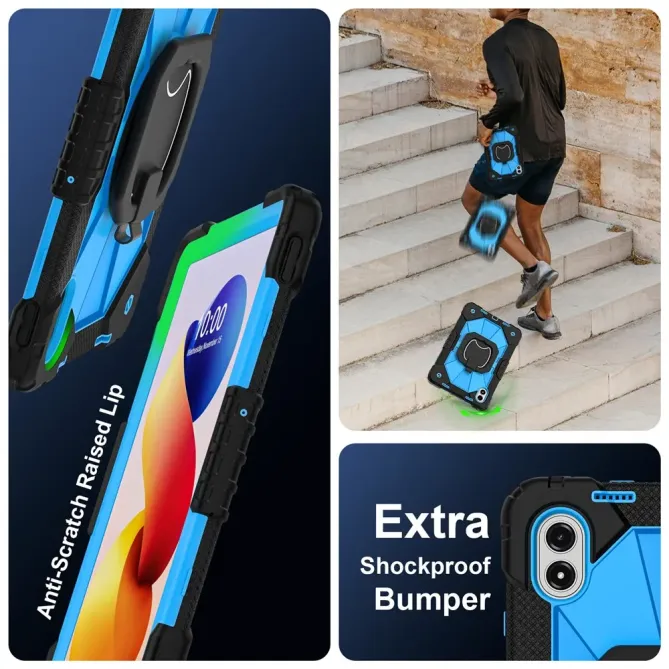 Coque Xiaomi Redmi Pad 2 Pro Renforcée avec Support Rotatif et Bandoul