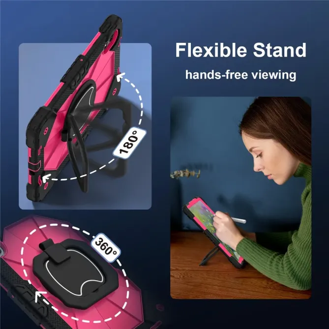Coque Xiaomi Redmi Pad 2 Pro Renforcée avec Support Rotatif et Bandoul