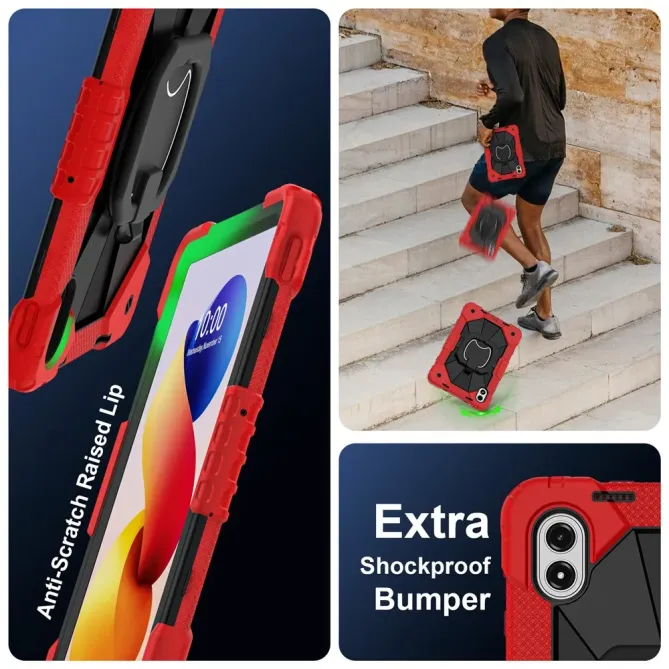 Coque Xiaomi Redmi Pad 2 Pro Renforcée avec Support Rotatif et Bandoul