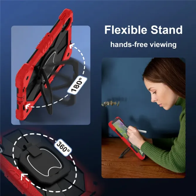 Coque Xiaomi Redmi Pad 2 Pro Renforcée avec Support Rotatif et Bandoul