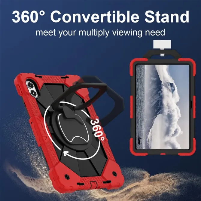 Coque Xiaomi Redmi Pad 2 Pro Renforcée avec Support Rotatif et Bandoul