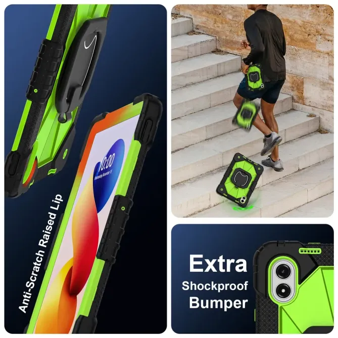 Coque Xiaomi Redmi Pad 2 Pro Renforcée avec Support Rotatif et Bandoul