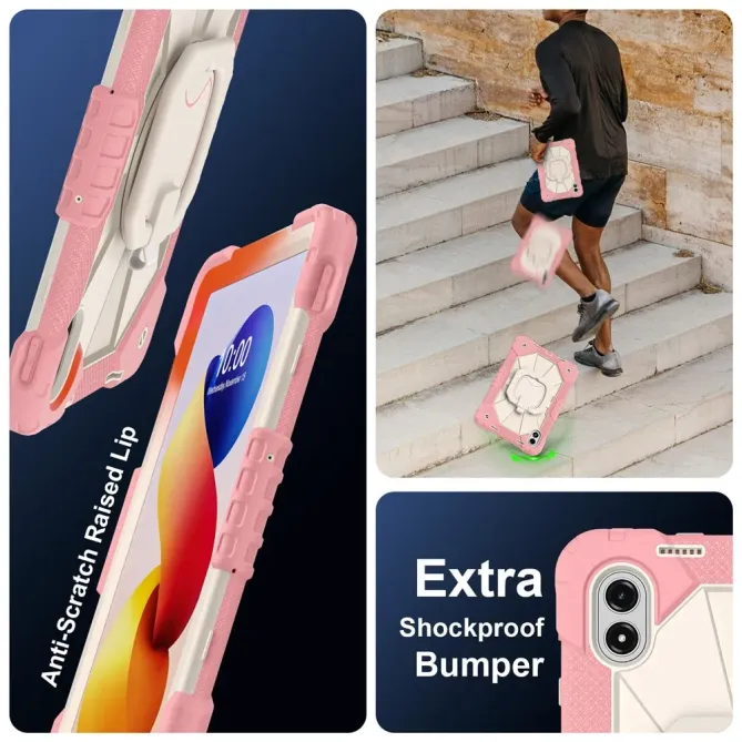 Coque Xiaomi Redmi Pad 2 Pro Renforcée avec Support Rotatif et Bandoul