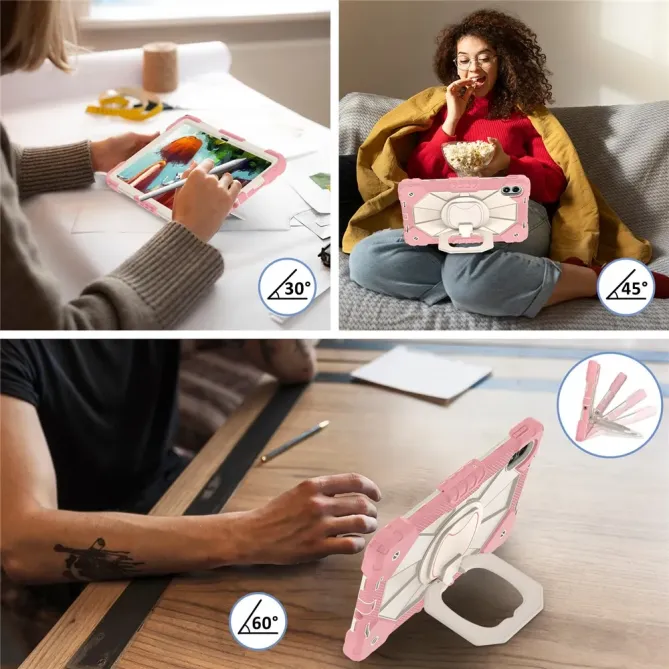 Coque Xiaomi Redmi Pad 2 Pro Renforcée avec Support Rotatif et Bandoul