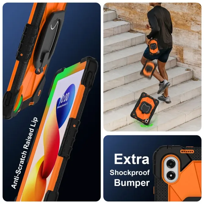 Coque Xiaomi Redmi Pad 2 Pro Renforcée avec Support Rotatif et Bandoul