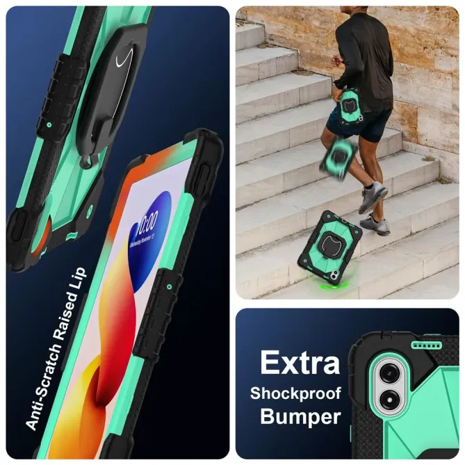 Coque Xiaomi Redmi Pad 2 Pro Renforcée avec Support Rotatif et Bandoul