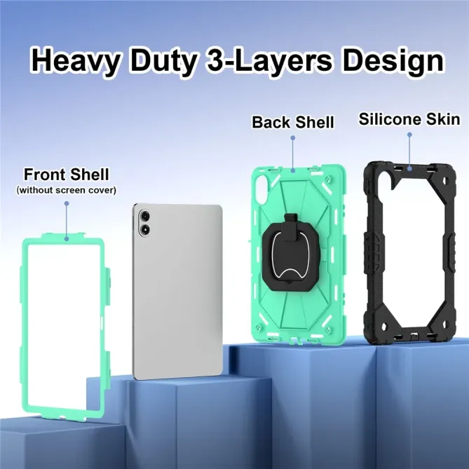 Coque Xiaomi Redmi Pad 2 Pro Renforcée avec Support Rotatif et Bandoul