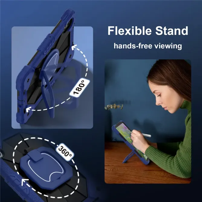 Coque Xiaomi Redmi Pad 2 Pro Renforcée avec Support Rotatif et Bandoul