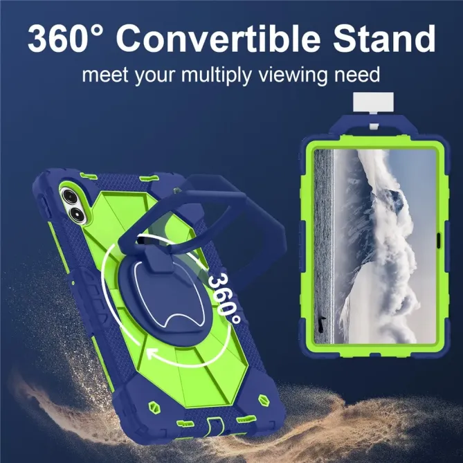 Coque Xiaomi Redmi Pad 2 Pro Renforcée avec Support Rotatif et Bandoul
