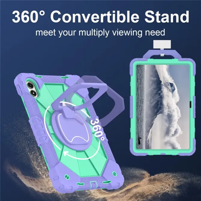 Coque Xiaomi Redmi Pad 2 Pro Renforcée avec Support Rotatif et Bandoul