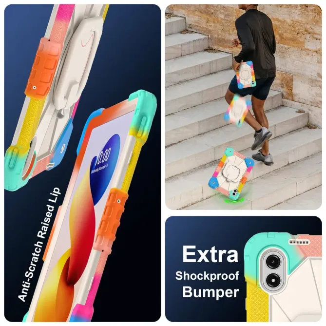 Coque Xiaomi Redmi Pad 2 Pro Renforcée avec Support Rotatif et Bandoul