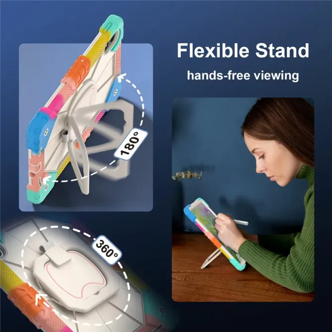 Coque Xiaomi Redmi Pad 2 Pro Renforcée avec Support Rotatif et Bandoul