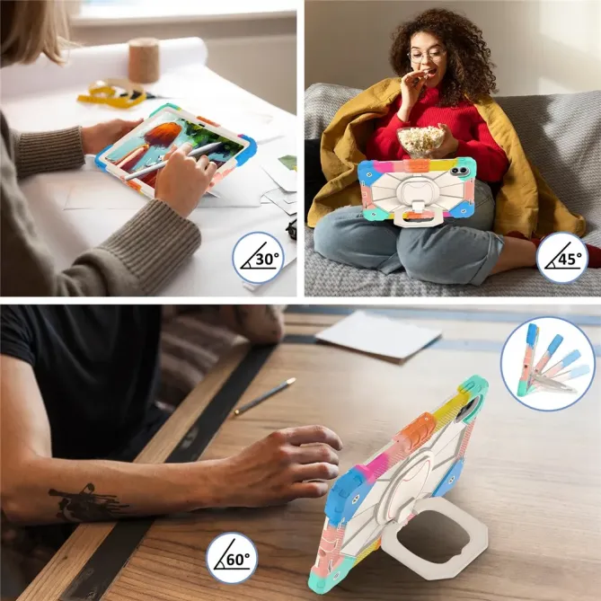 Coque Xiaomi Redmi Pad 2 Pro Renforcée avec Support Rotatif et Bandoul