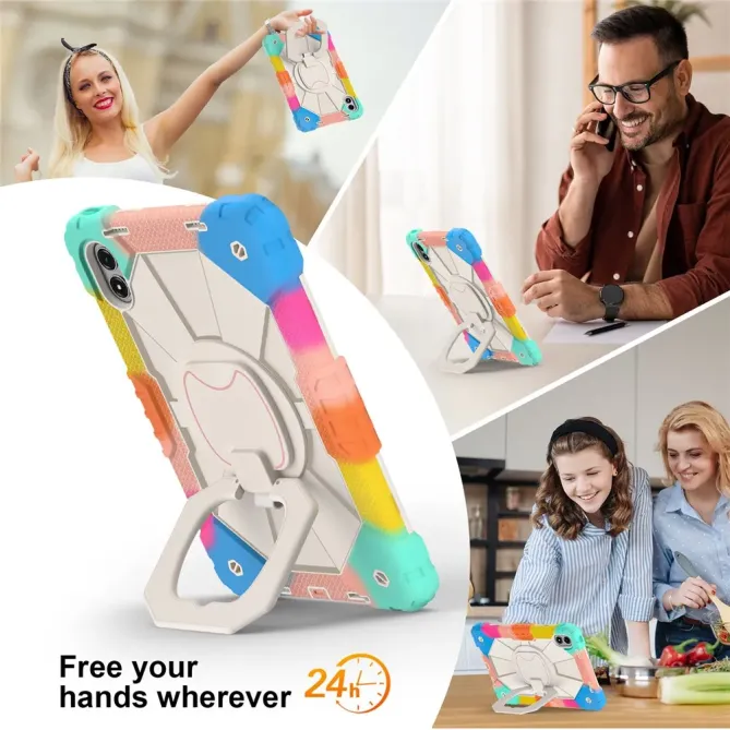 Coque Xiaomi Redmi Pad 2 Pro Renforcée avec Support Rotatif et Bandoul