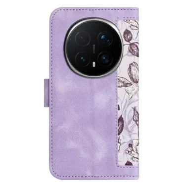 Housse Honor Magic 8 Pro Croquis Floral avec Dragonne