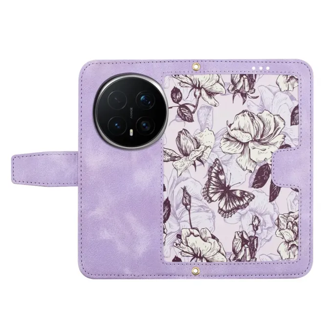 Housse Honor Magic 8 Pro Croquis Floral avec Dragonne