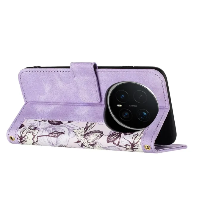 Housse Honor Magic 8 Pro Croquis Floral avec Dragonne