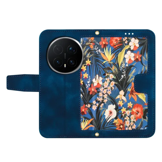 Housse Honor Magic 8 Pro Fleurs Exotiques avec Dragonne