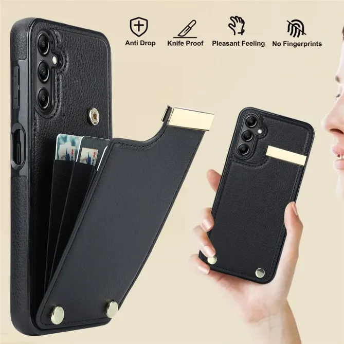 Coque Samsung Galaxy S26 Porte-cartes avec Finitions Métalliques