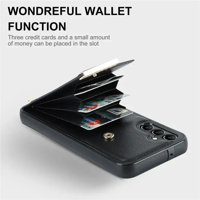 Coque Samsung Galaxy S26 Porte-cartes avec Finitions Métalliques