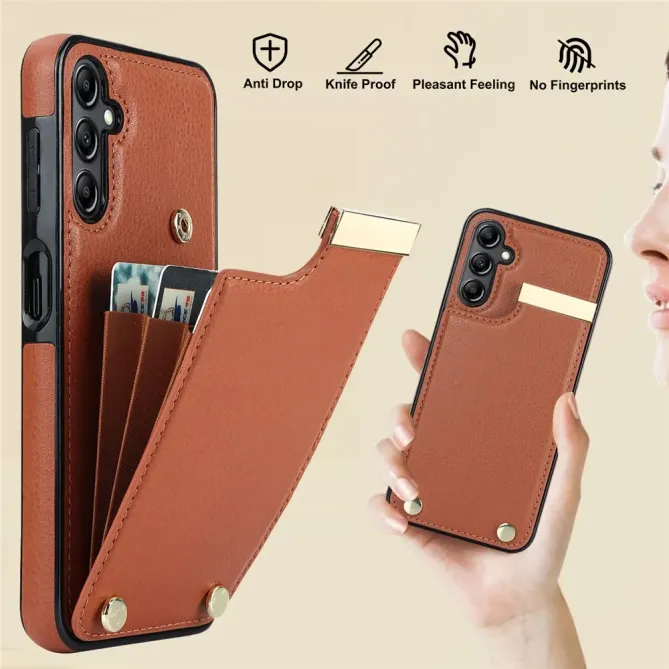 Coque Samsung Galaxy S26 Porte-cartes avec Finitions Métalliques