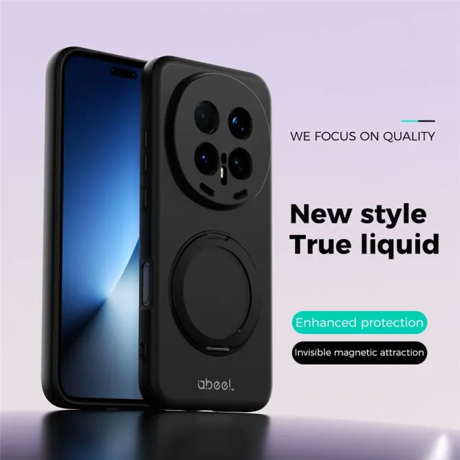 Coque Honor Magic 8 Pro Silicone Liquide Magnétique avec Support