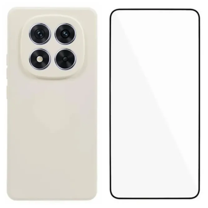 Coque Xiaomi Redmi Note 15 / Poco M8 5G Silicone Doublé avec Verre Tre