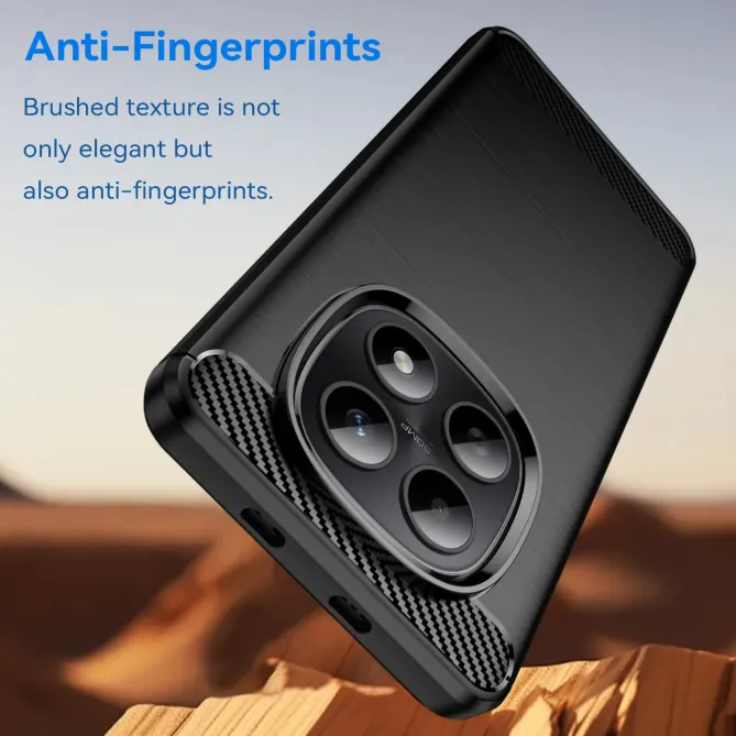 Coque Xiaomi Redmi Note 15 / Poco M8 5G flexible effet brossé avec ver