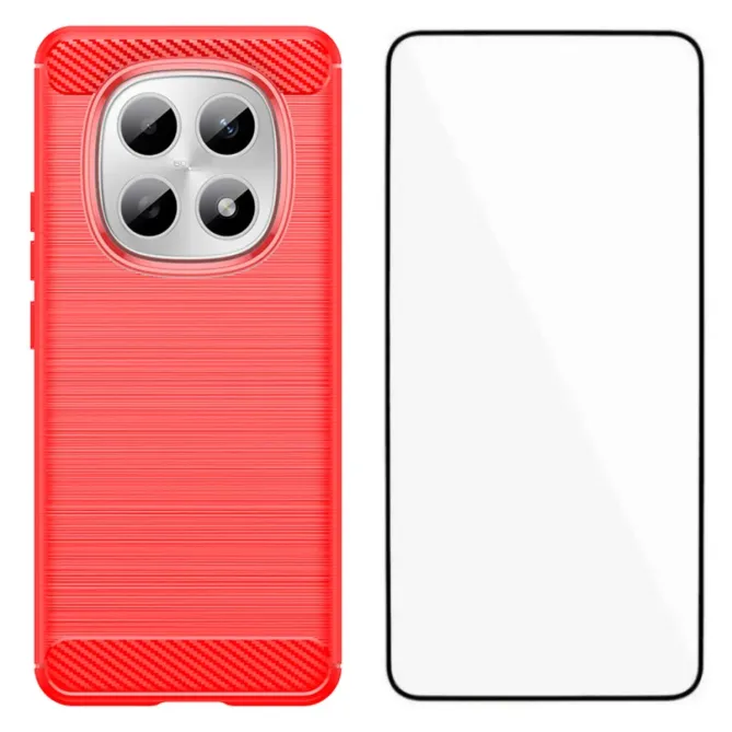 Coque Xiaomi Redmi Note 15 / Poco M8 5G flexible effet brossé avec ver