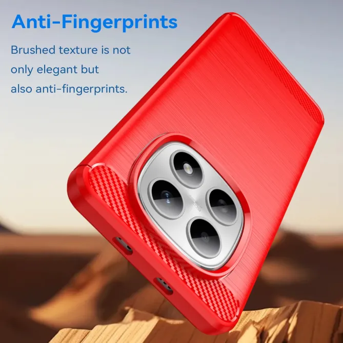 Coque Xiaomi Redmi Note 15 / Poco M8 5G flexible effet brossé avec ver