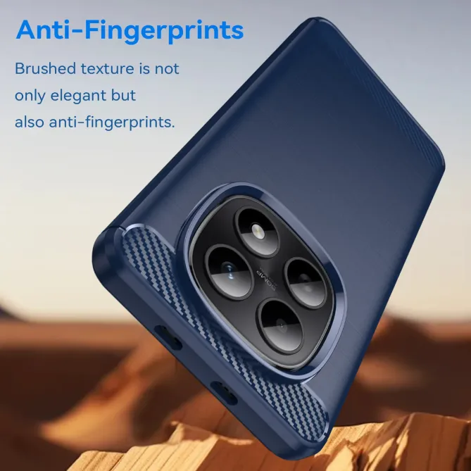 Coque Xiaomi Redmi Note 15 / Poco M8 5G flexible effet brossé avec ver