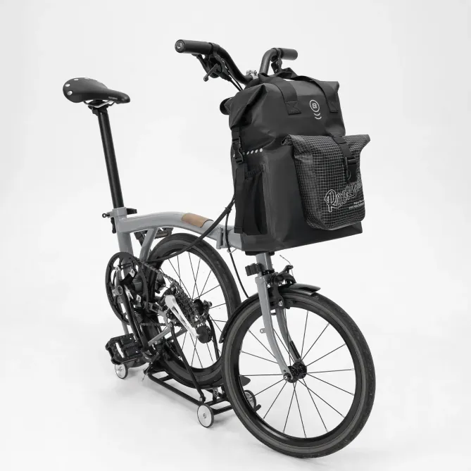 Sacoche de Guidon Vélo Pliant 18L Étanche Nylon