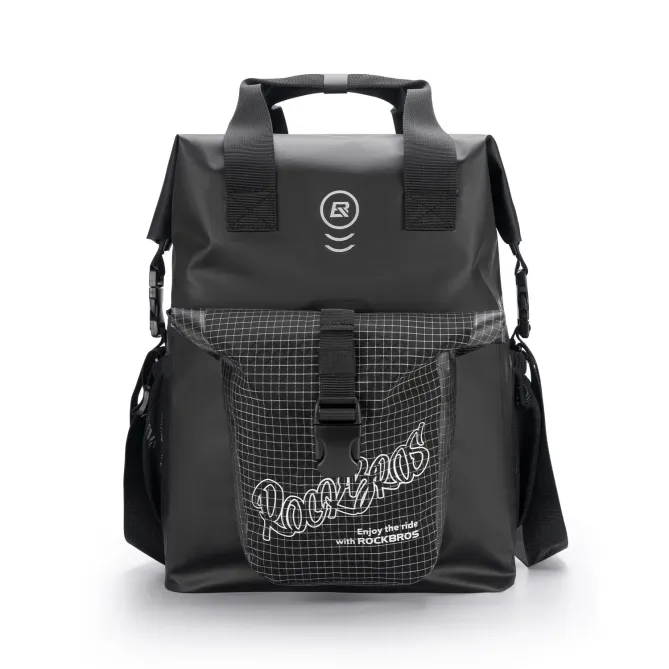 Sacoche de Guidon Vélo Pliant 18L Étanche Nylon
