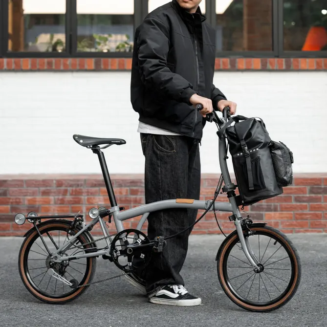 Sacoche de Guidon Vélo Pliant 18L Étanche Nylon