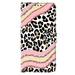Housse Xiaomi Poco M8 5G / Redmi Note 15 Vagues Léopard Rose