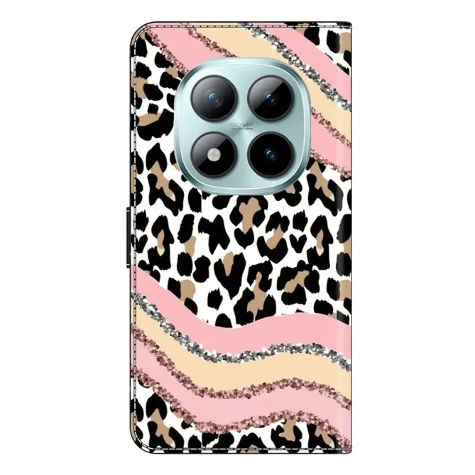 Housse Xiaomi Poco M8 5G / Redmi Note 15 Vagues Léopard Rose