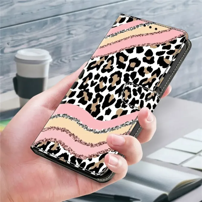 Housse Xiaomi Poco M8 5G / Redmi Note 15 Vagues Léopard Rose