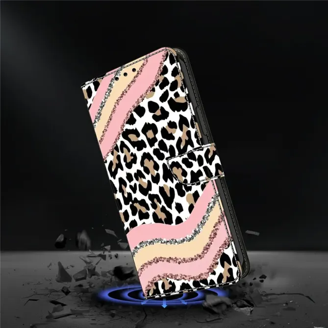 Housse Xiaomi Poco M8 5G / Redmi Note 15 Vagues Léopard Rose