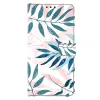 Housse Xiaomi Poco M8 5G / Redmi Note 15 Feuilles Bleues et Roses